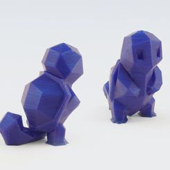 squirtle_low_poly_pokemon_flowalistik_youmagine.jpg Archivo STL gratis Low-Poly Squirtle・Modelo de impresión 3D para descargar