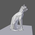 0007.png Low poly sitting cat