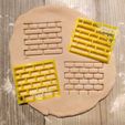 IMG_20200114_201812.jpg brick texture - cookie cutter - wall infinite pattern - cuts fondant dough batter and more