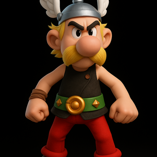 👾 Asterix・Free STL File for 3D printing・Cults