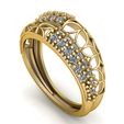 2.jpg Anel de diamante de noivado elegante Modelo para impressão 3d