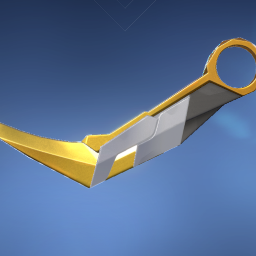 skin knives valorant foldable 3D model