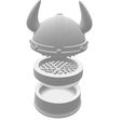 Captura-de-Pantalla-2022-08-05-a-las-21.49.02.jpg STL file GRINDER GRINDER GRINDER GRINDER HELMET VIKING 3 PIECES EASY PRINT・3D printing design to download