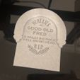 good_old_fred4.jpg 3D Haunted Mansion "GOOD OLD FRED" Tombstone