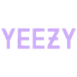 YEEZY LOGO TEXT.stl LOGO YEEZY