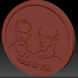 Paul et vin2.png 6 Fast and Furious Medallions