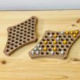 052DE750-16BD-4944-AFB8-FADBD4F75456.jpeg 3D file Chinese Checkers for Two Board Game・3D printing design to download