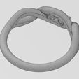 wf2.jpg Anel de ligação com nó sobreposto e torcido de diamante tamanhos 6 a 10 Modelo de impressão 3D