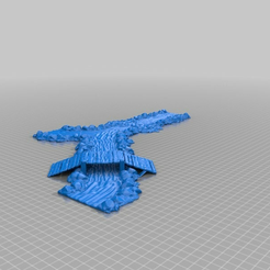 7fa46cca8e8284c0aabad7e258da2e7a.png Descargar archivo STL gratis Terreno fluvial de 28mm・Modelo para la impresora 3D