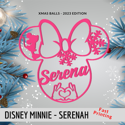 3.png Christmas bauble - Minnie - Serena