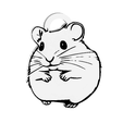 hamster-1.png ADORABLE HAMSTER KEYCHAIN / EARRINGS / NECKLACE