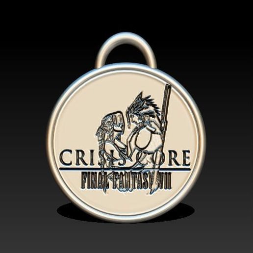 Download STL file final fantasy crisis core keychain • 3D printable