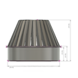 rainwater_outlet_grill_70x55_ver01 v5-d21.png Rainwater Outlet Grill 70mm for protection trap 3d-print
