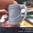 Print_Stark_House_Jar04.png House Stark Jar V1 Game of Thrones 3D print model