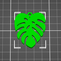 Bildschirmfoto-2022-05-26-um-22.42.09.png STL file Earrings or pendant tropical leaf・3D print design to download