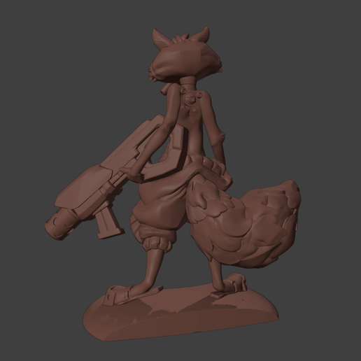 🚀 Rocket Raccoon 3d Print・ 3D File for 3D printing・Cults