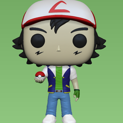 With-Perspective.png Файл STL Funko Эш Кетчум - Покемон・Модель 3D-принтера для загрузки