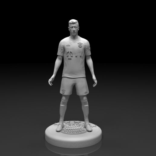 Robert Lewandowski STL file solid and parts ready for printing 3D model