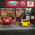 diorama de la structure du garage 1:64