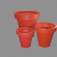 Pot-6.png Miniature Planter Pots set - Tiny world- Tiny house decorations