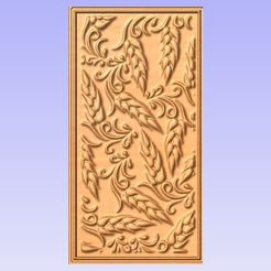Wheat.jpg Archivo STL gratis Panel de pared de trigo・Plan de impresión en 3D para descargar