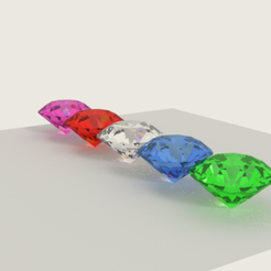 olored-diamonds.png 3D-Datei Colored Diamonds 3D Model kostenlos・3D-druckbares Design zum herunterladen