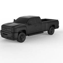 Chevrolet-Silverado-HD-ExtendedCab-LongBed-2011.jpg 3D file Chevrolet Silverado HD ExtendedCab LongBed 2011 (PRE-SUPPORTED)・3D printing design to download