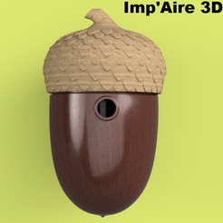 Boite-mésanges-v17.png STL file Nesting box_Acorn・3D printer model to download