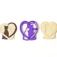 cat love.jpg cookie cutter cats love cats in love valentine's day heart