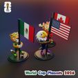 PackPos_A02.jpg World Cup 2026 Mascots Pack with flags : Zayu : Clutch : Maple : Multicolor