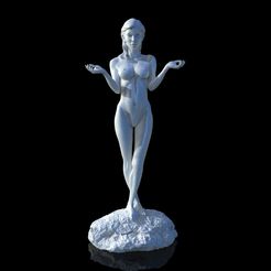 untitled.57.jpg STL file Young girl sculpture・3D printer model to download