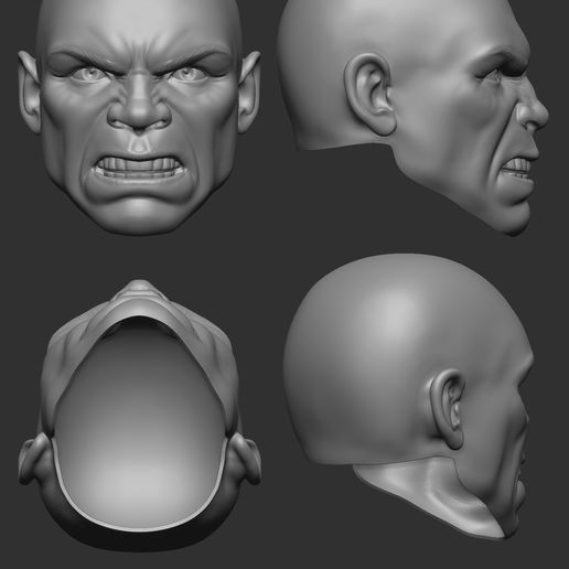 16.jpg Hulk Mask 3D