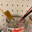 photo_2020-10-25_11-30-12.jpg Pegboard Nutella jar holder / Nutella jar holder for perforated board