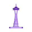 SpaceNeedle.stl Space Needle - Modelo minimalista da torre de Seattle para impressão 3D