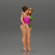 3DG-0002.jpg Two girl in bikini hugging on the beach