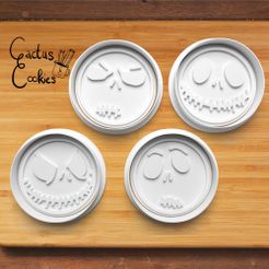 Bild.jpg 3D file skeleton jack Cookie Cutter set・3D printer model to download