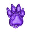 ZingArt_DogPaw.stl Dog Paw Keychain- Print In Place