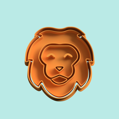 leon-feliz-cortante-y-estampa-stl-archivo.png Archivo STL happy lion cutting stamp - cookie cutter・Plan de impresora 3D para descargar