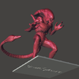 8.png Berserker Xenomorph Hybrid AVP Evolution Predator Alien Predalien ultra detailed STL for 3D printing