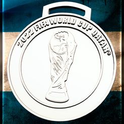 IMG2.jpg Archivo STL MEDALLA CAMPEÓN MUNDIAL QATAR 2022・Plan de impresión en 3D para descargar