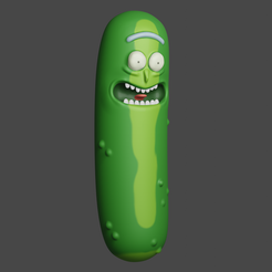 picle-v4.png STL file Pickle Rick - Rick And Morty No Supports Needed・3D printer model to download