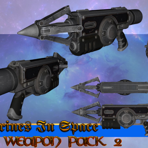 🔫 Ultramarine weapon Pack Imperial Firearms・ STL File for 3D