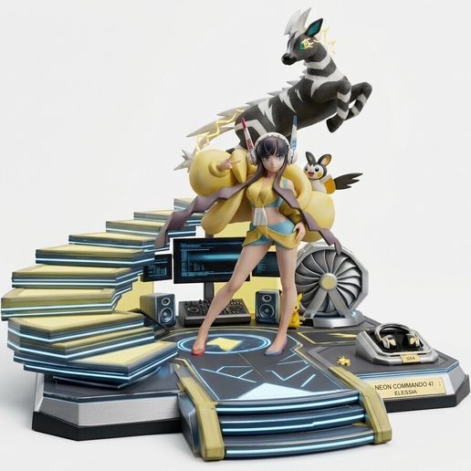 Elesa and her Pokémon - The Model and her Sparks | Pokémon