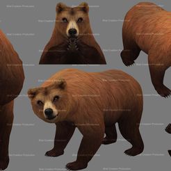 Bilal Creation ° on Production Bilal Creation Production al Creation Production ft] tee 2) DXF file Bear with Animation・3D printable model to download, bilalcreation