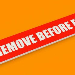 96bdc436-0943-4054-bc8c-76d915d2003e.jpg Free 3D file REMOVE BEFORE FLIGHT - Tag Flag Keychain Hanger Holder for Prusa XL・3D printer model to download