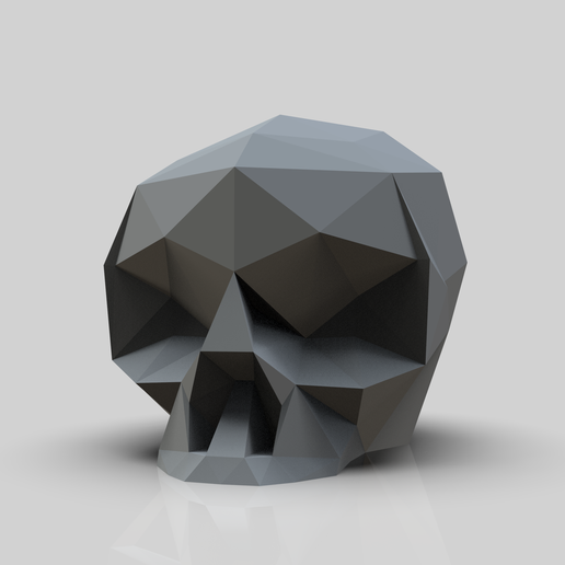 Skull lowpoly 3D model