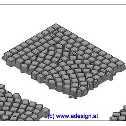 c4.jpg STL file COBBLE STONE SYSTEM ROUND - PIECE C4・3D print object to download