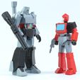 IronSquare10.jpg Free STL file ARTICULATED G1 TRANSFORMERS IRONHIDE - NO SUPPORT・3D printing model to download, Toymakr3D