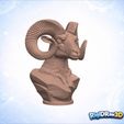 jpg_frame_16.jpg Powerful Black Stone Ram Bust – RDW3D-H2YIJ