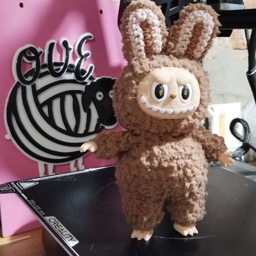 🚸 Labubu articulated face to be assembled -plush, crochet, etc